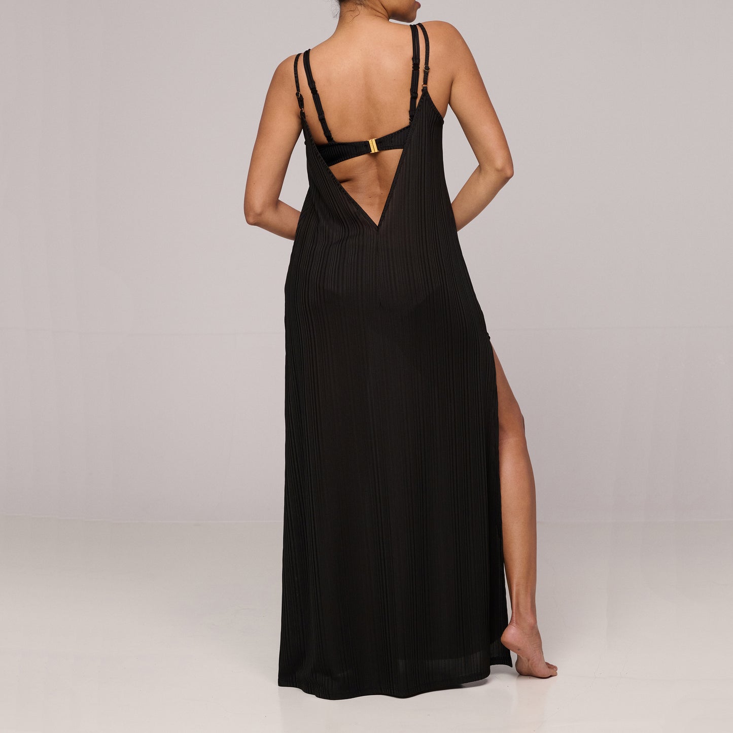 EMLY black swimwear dress long