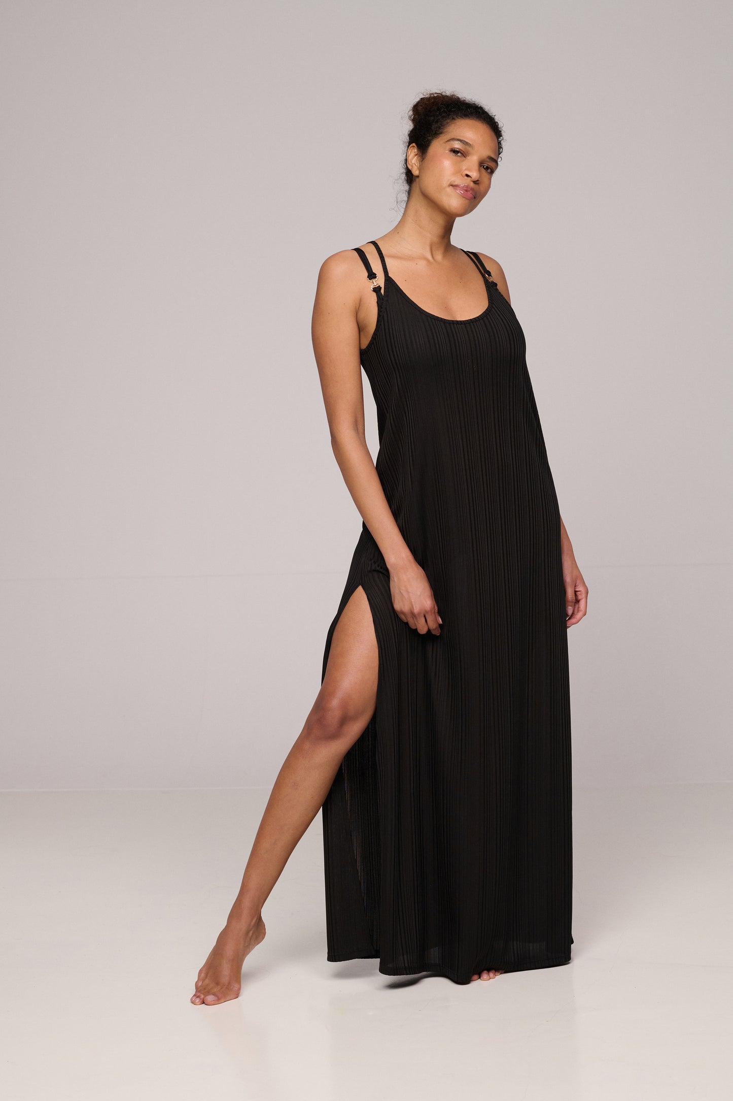 EMLY black swimwear dress long