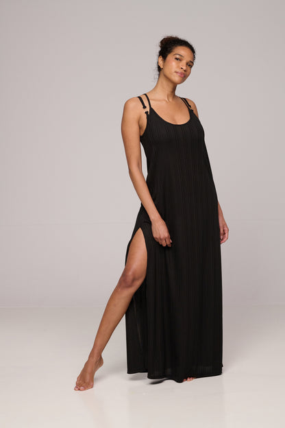 EMLY black swimwear dress long