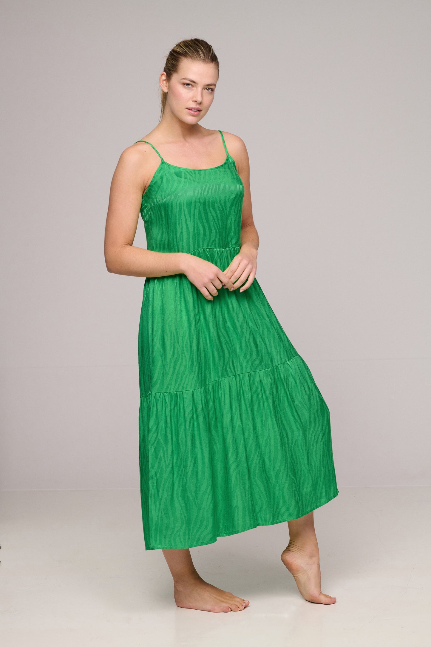 MADURAI Exotic Green swimwear dress long