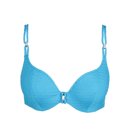 CHERILYN Sea Breeze padded bikini top heartshape