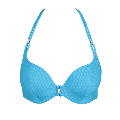 CHERILYN Sea Breeze padded bikini top heartshape