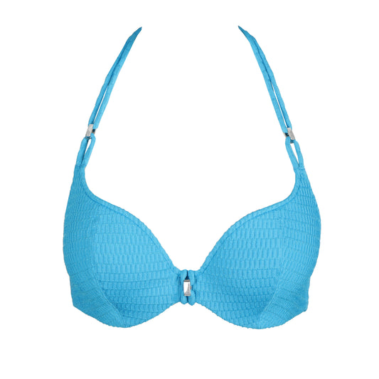 CHERILYN Sea Breeze padded bikini top heartshape