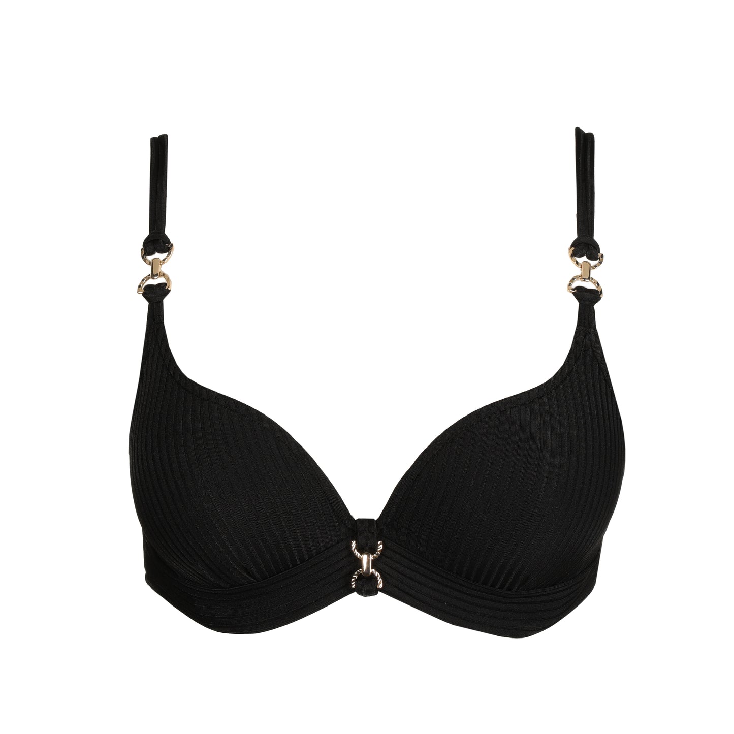 EMLY black padded bikini top heartshape