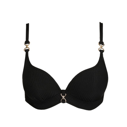 EMLY black padded bikini top heartshape