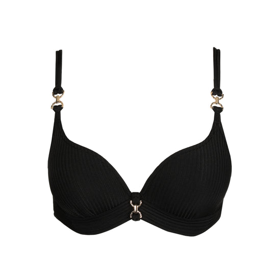 EMLY black padded bikini top heartshape