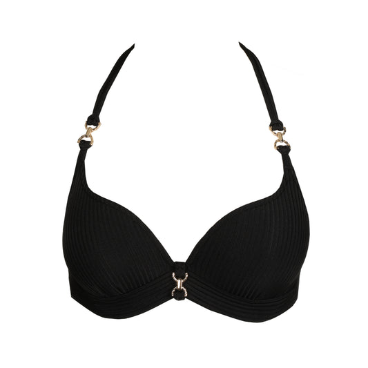 EMLY black padded bikini top heartshape