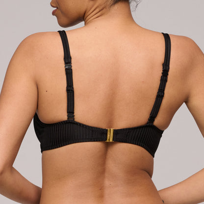 EMLY black padded bikini top heartshape