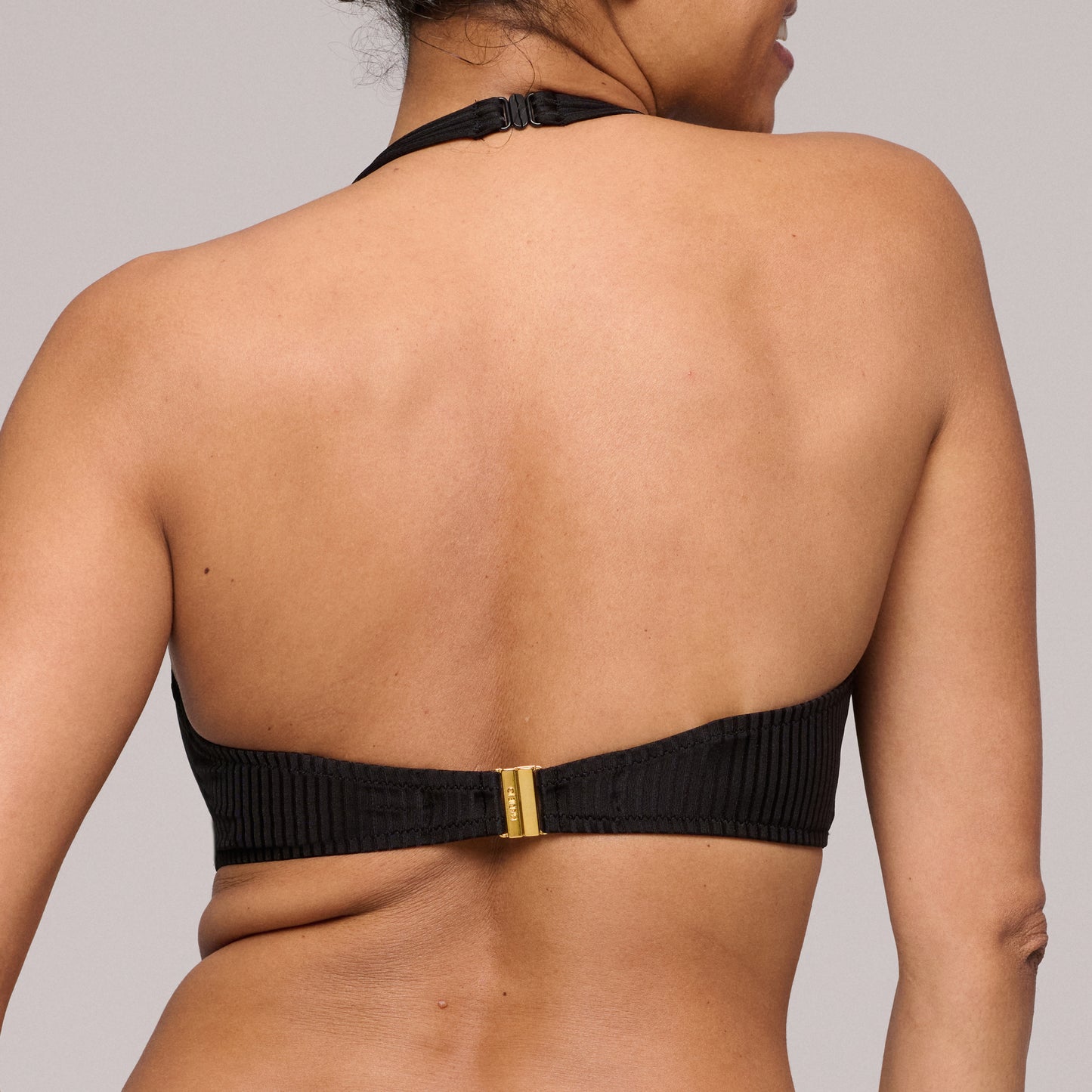 EMLY black padded bikini top heartshape