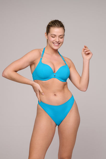 CHERILYN Sea Breeze padded bikini top heartshape