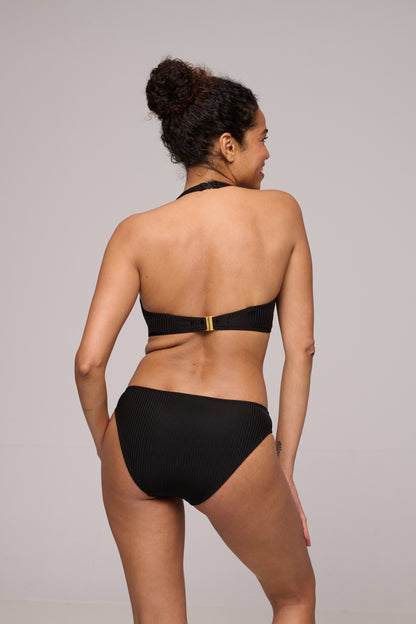 EMLY black padded bikini top heartshape