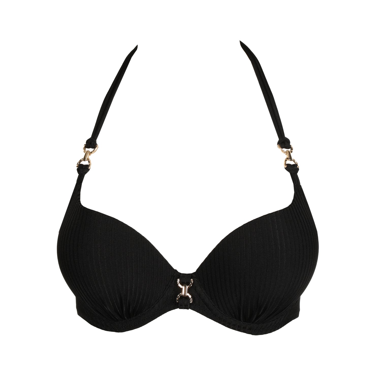 EMLY black push up bikini top