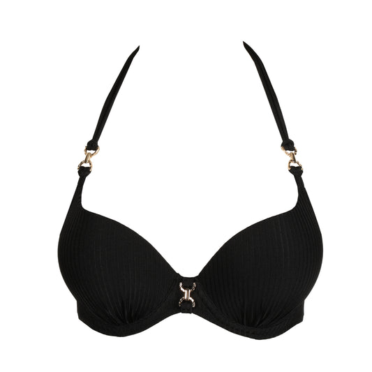 EMLY black push up bikini top