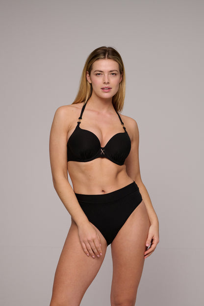 EMLY black push up bikini top