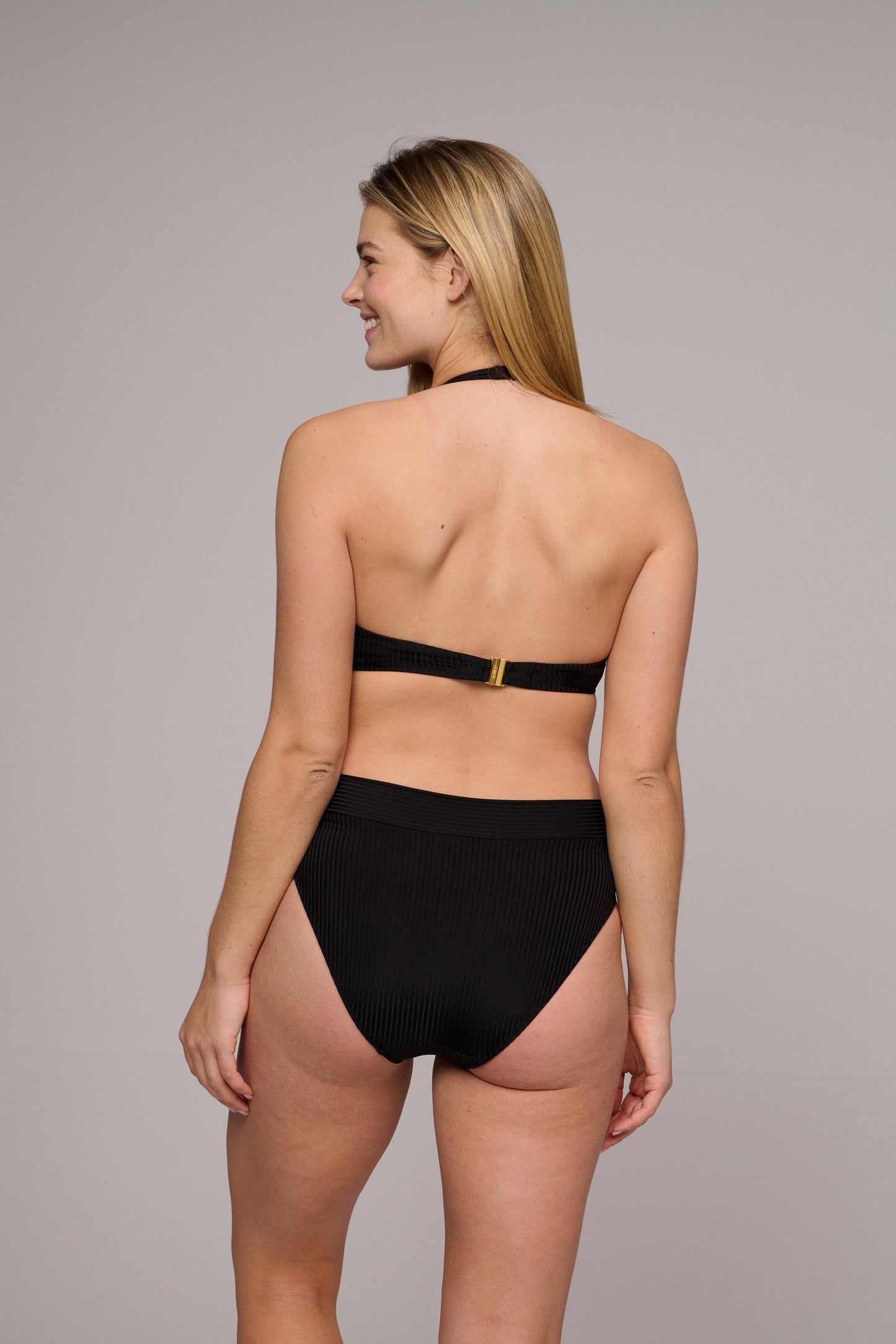 EMLY black bikini fold briefs