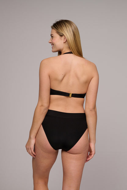 EMLY black bikini fold briefs