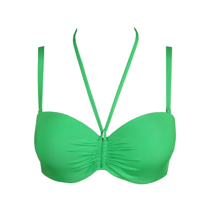 MADURAI Exotic Green padded strapless bikini top