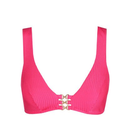 EMLY Dragon Fruit padded triangle bikini top