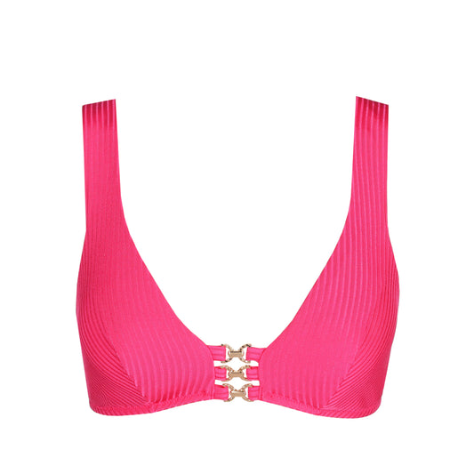 EMLY Dragon Fruit padded triangle bikini top
