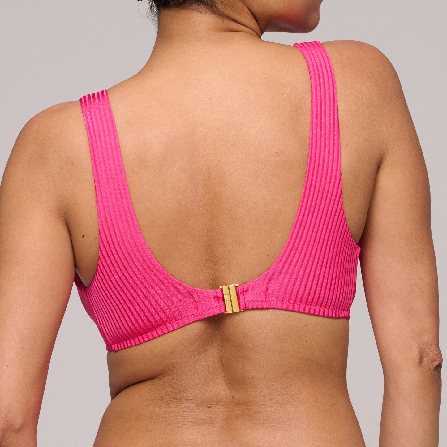EMLY Dragon Fruit padded triangle bikini top