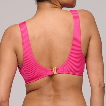 EMLY Dragon Fruit padded triangle bikini top
