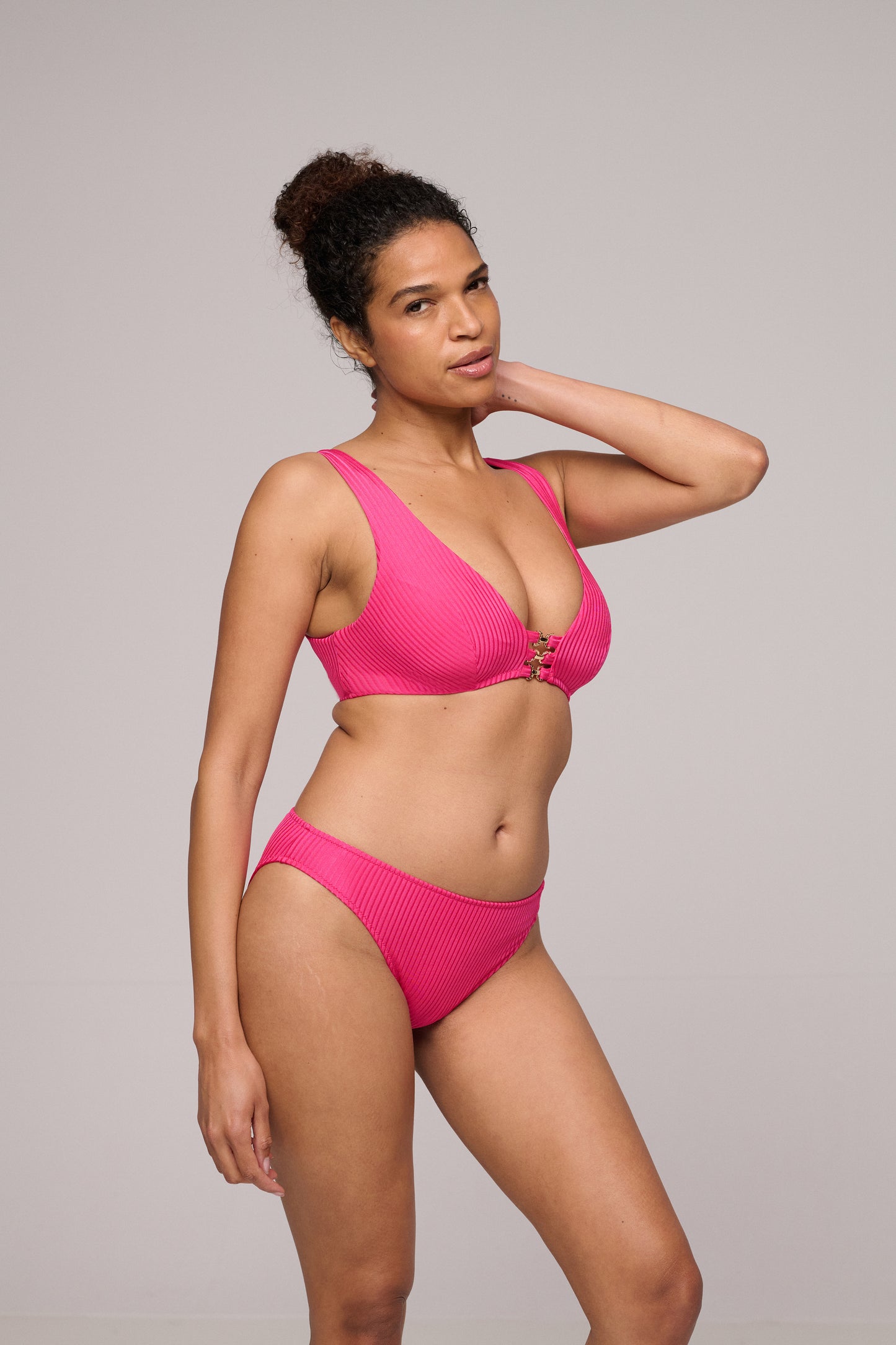 EMLY Dragon Fruit padded triangle bikini top
