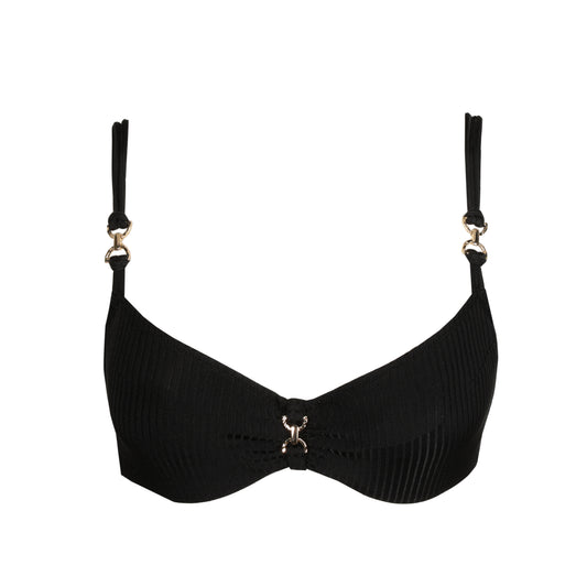 EMLY black full cup bikini top