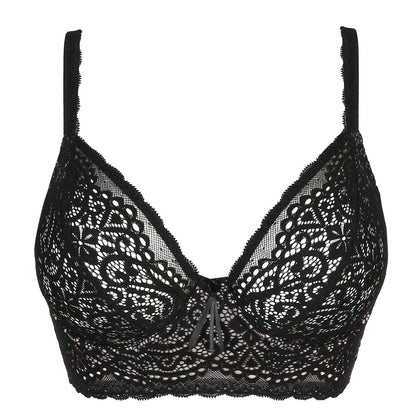 Primadonna Twist I Do deep plunge balcony longline in black