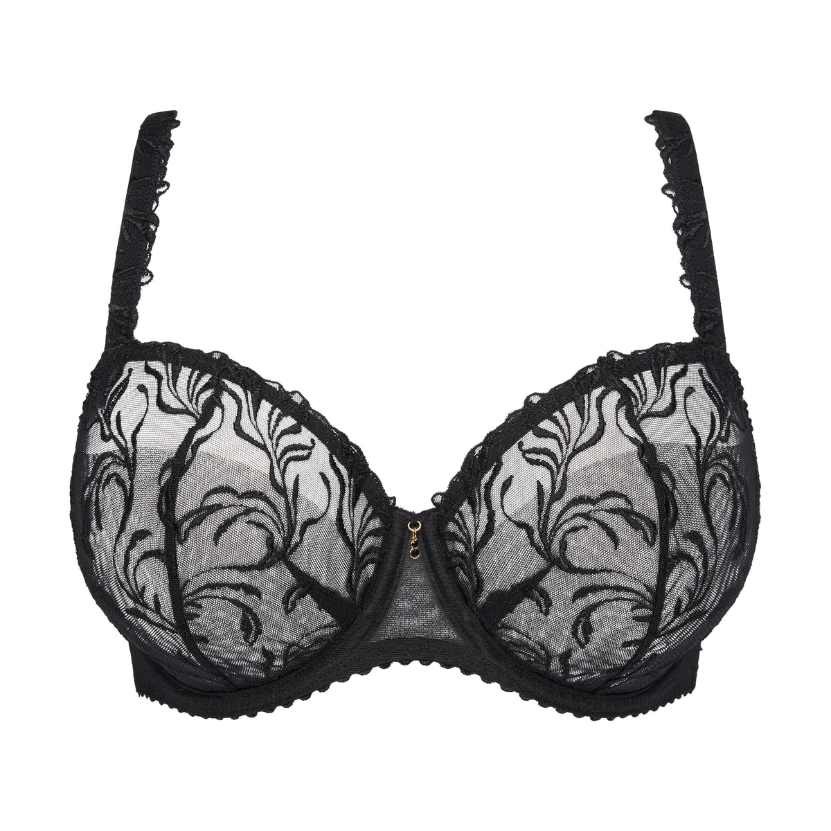 Primadonna SOLISSE balcony bra vertical seam in black
