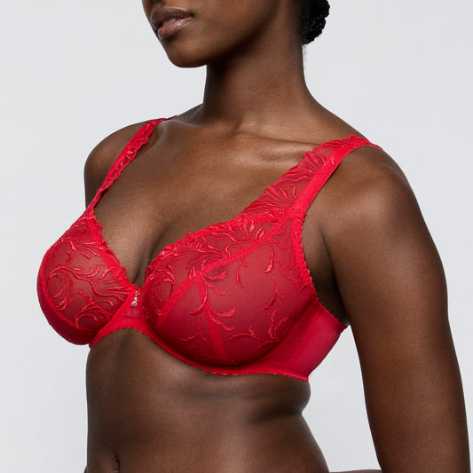 Primadonna SOLISSE plunge bra in true red