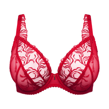 Primadonna SOLISSE plunge bra in true red