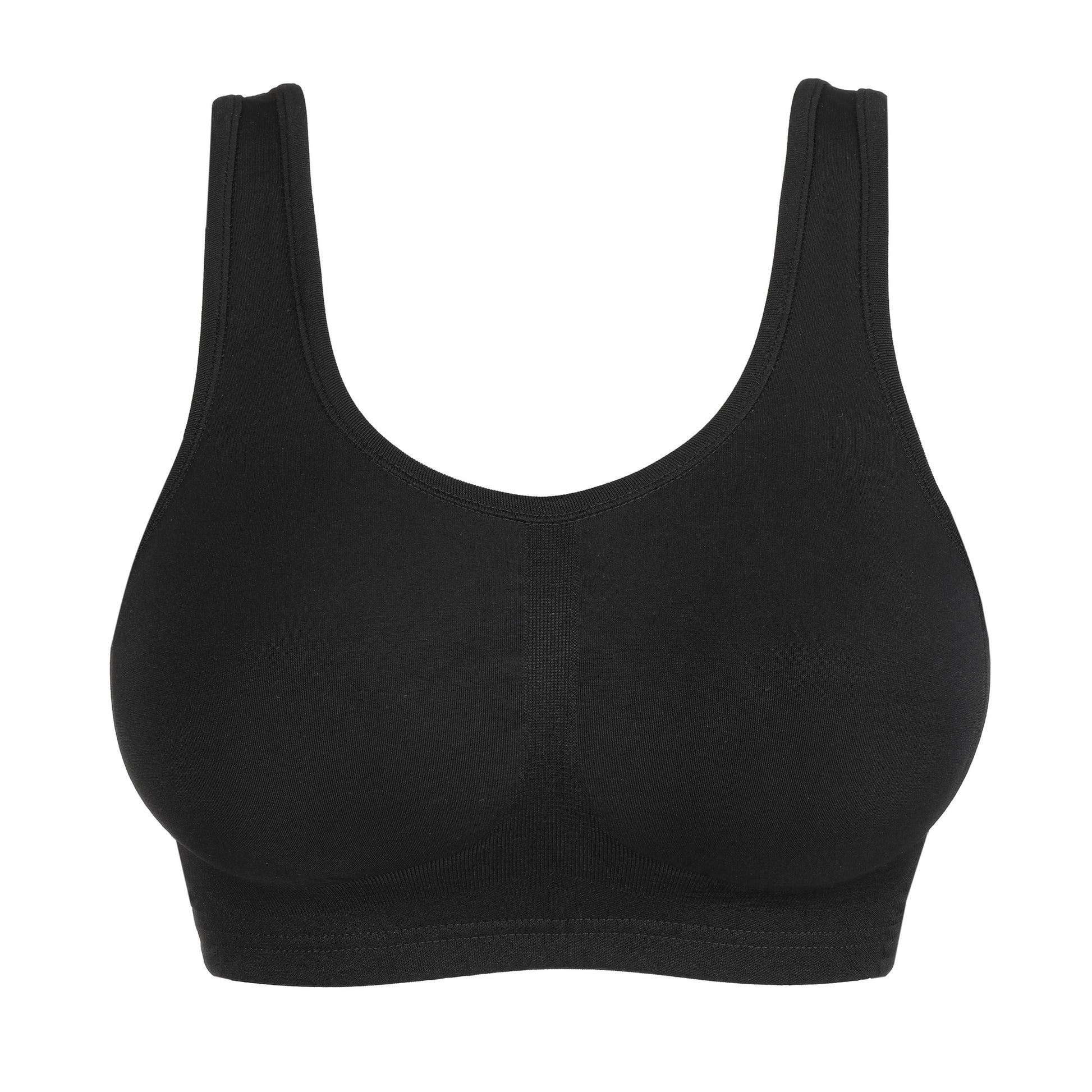 Primadonna NUDDA bralette in black, stylish wireless bralette featuring comfortable smart shaping zones.