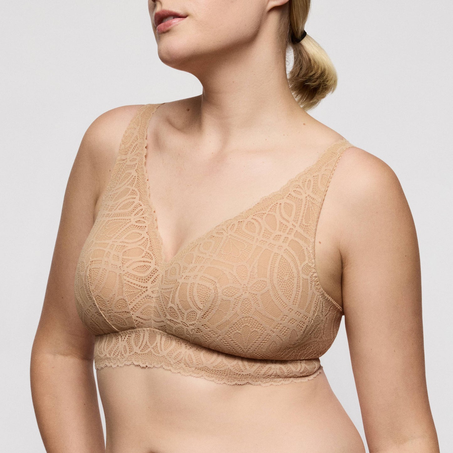 Primadonna SALERNO bralette in Candy Ginger - non wired, showcasing a comfortable fit and stylish design.