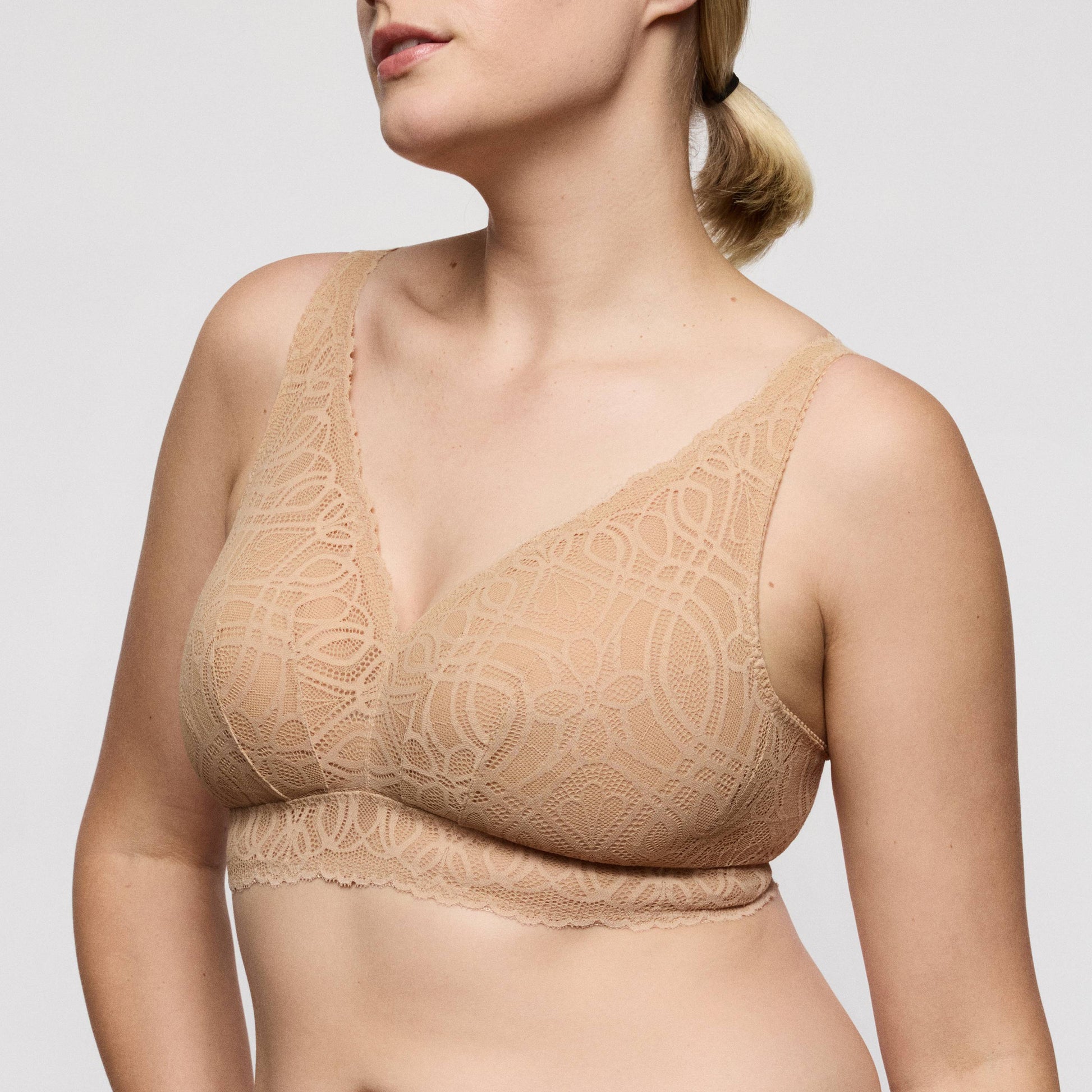 Primadonna SALERNO bralette in Candy Ginger - non wired, showcasing a comfortable fit and stylish design.