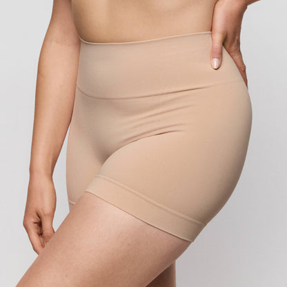 Primadonna NUDDA shapewear shorts in caffé latte - booty lifting, smooth and natural lift in a dark neutral tone.