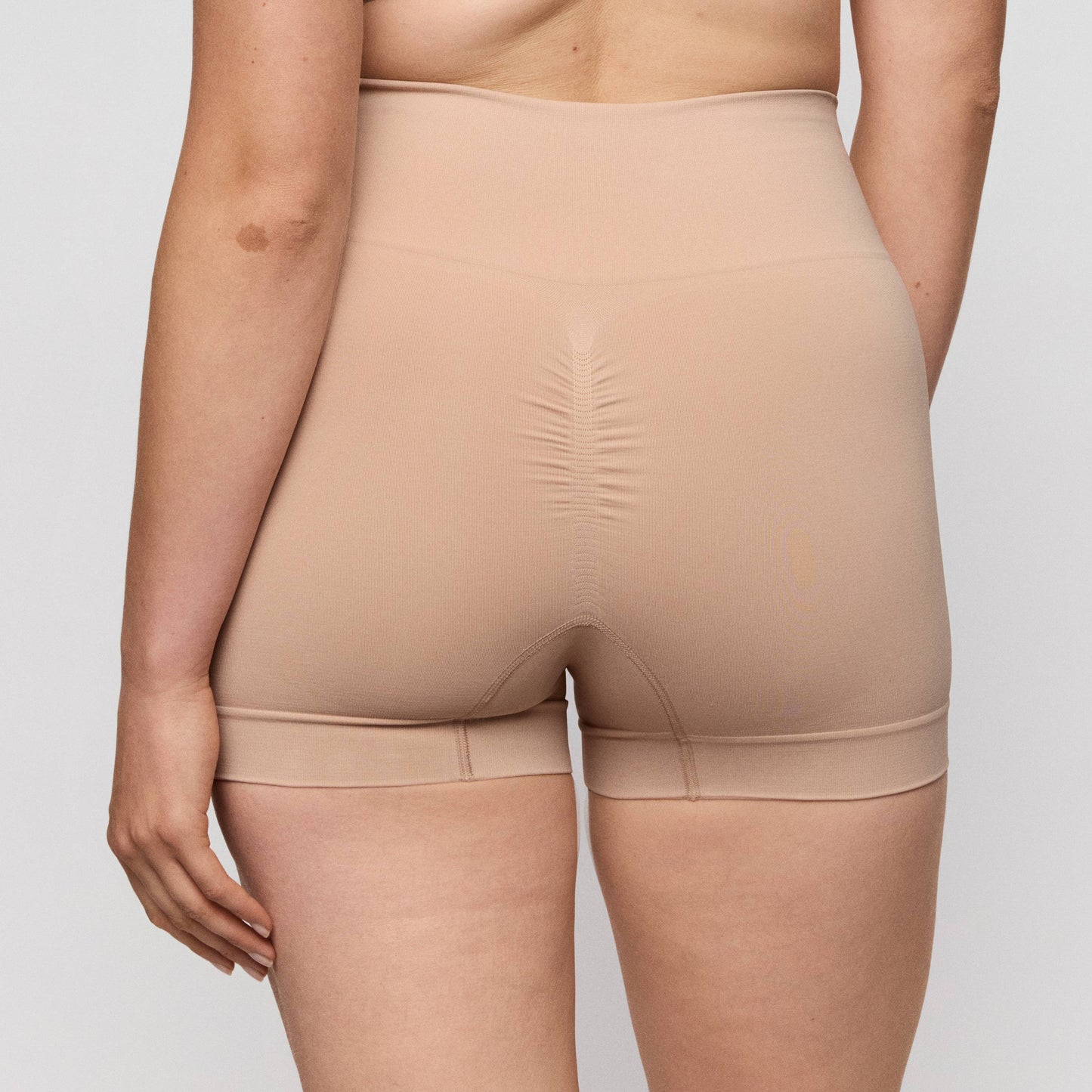 Primadonna NUDDA shapewear shorts in caffé latte - booty lifting, smooth shorts for natural lift in dark neutral.