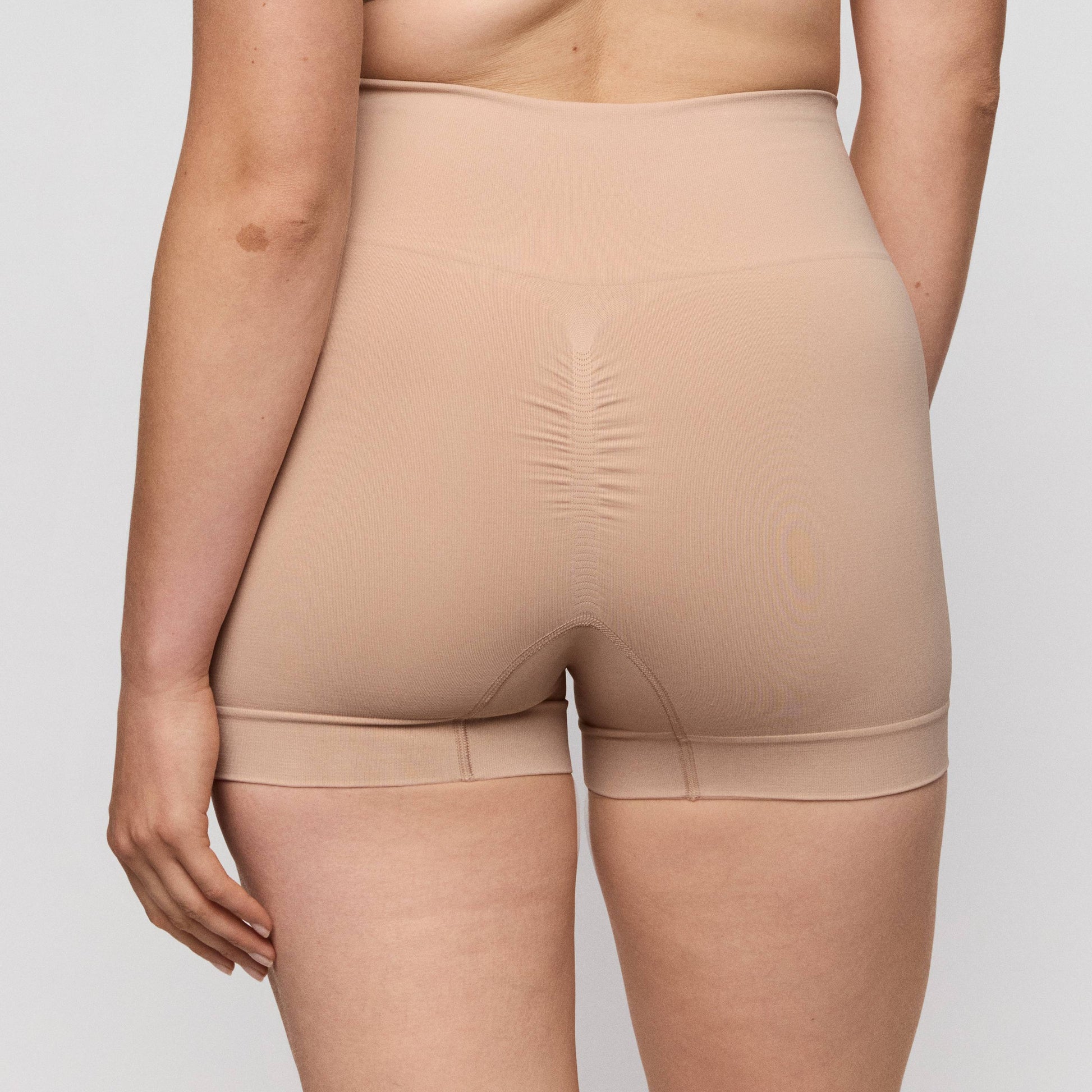 Primadonna NUDDA shapewear shorts in caffé latte - booty lifting, smooth shorts for natural lift in dark neutral.