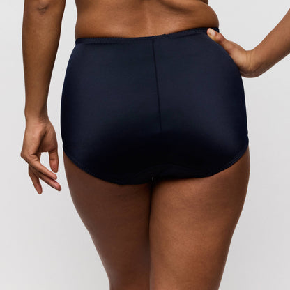 Primadonna SALERNO shapewear briefs in midnight blue showing the back view with smooth high-waisted design.