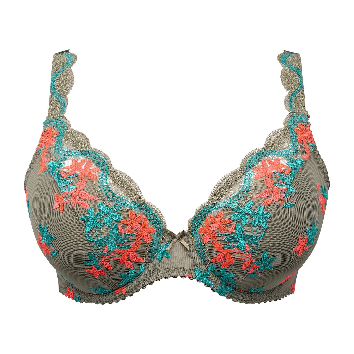 Primadonna CALA LUNA half padded plunge bra in botanique