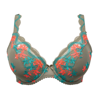 Primadonna CALA LUNA half padded plunge bra in botanique