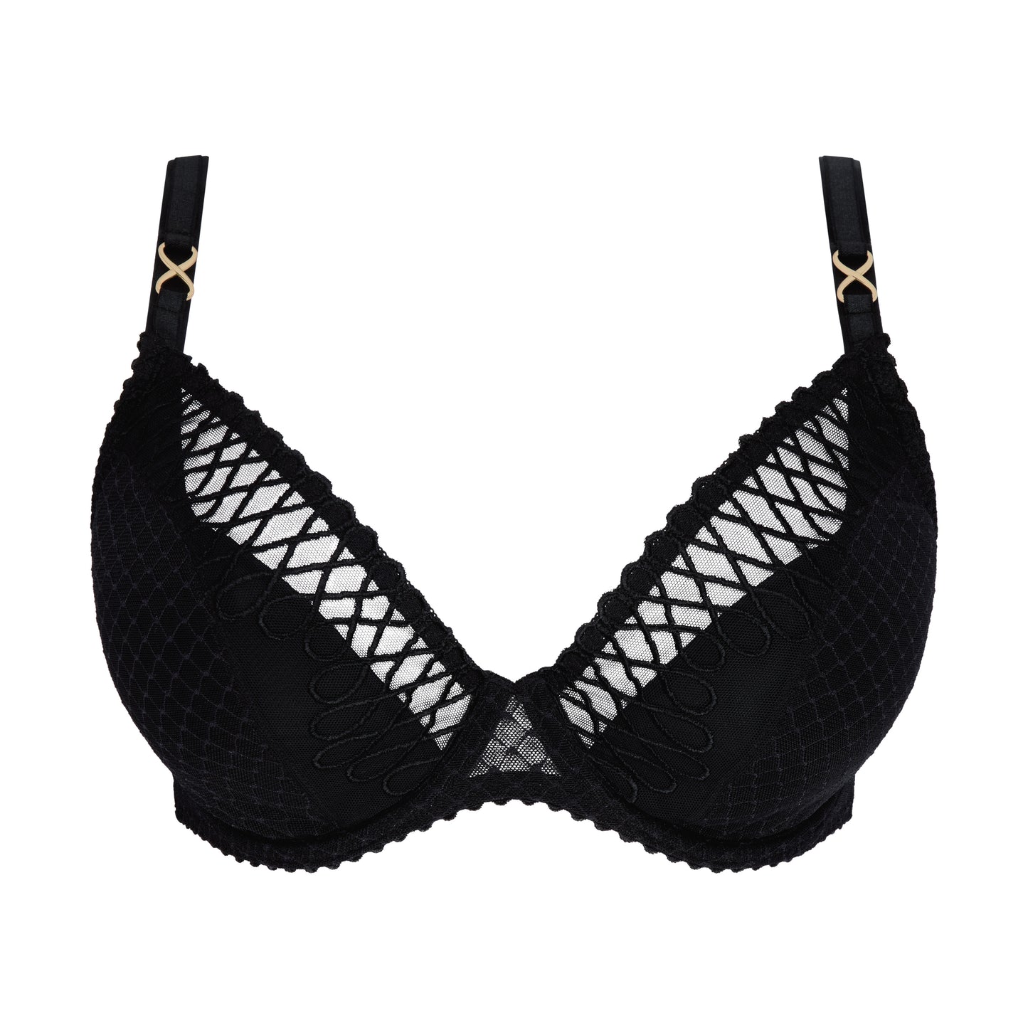 Primadonna JOKKO half padded plunge bra in black