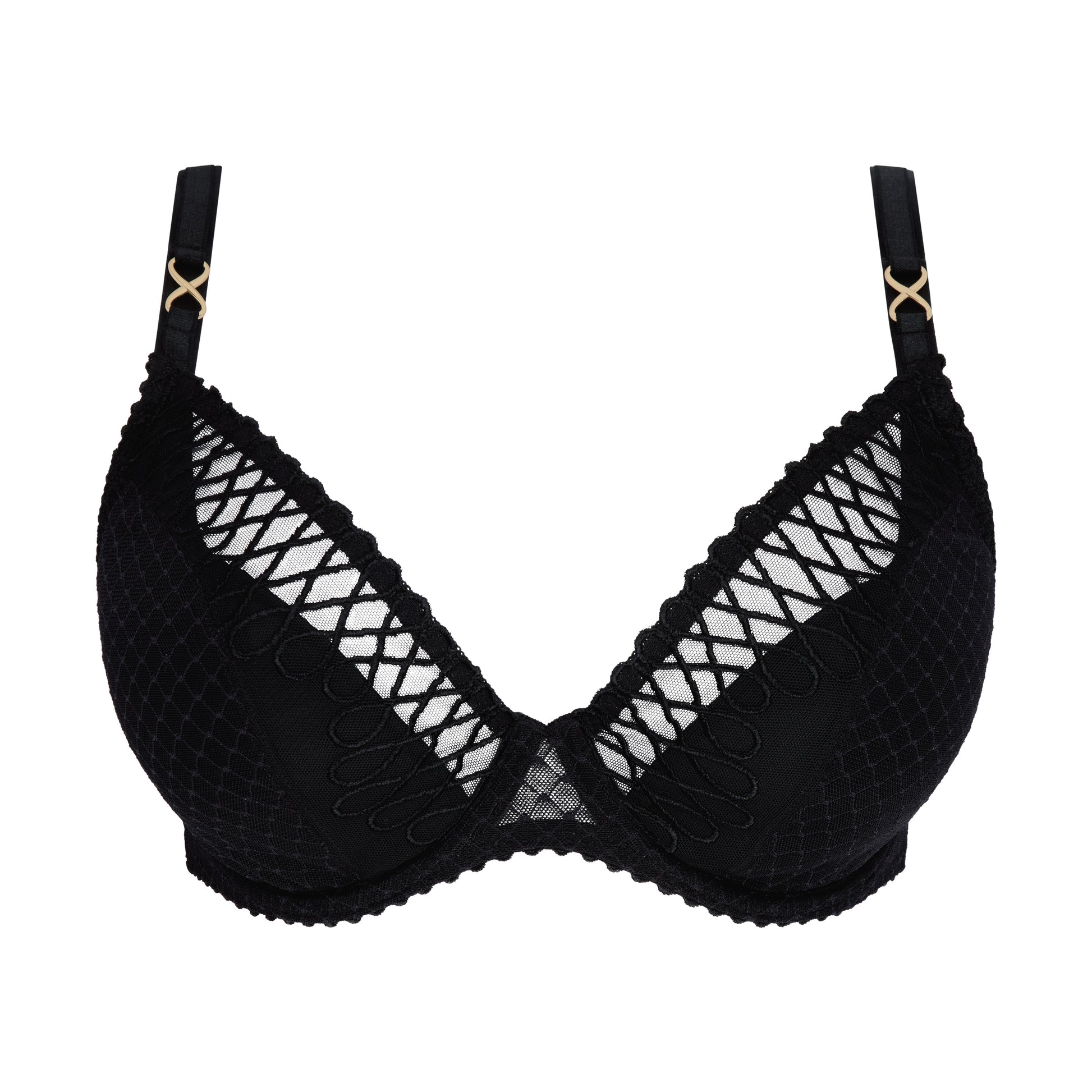 Primadonna JOKKO half padded plunge bra in black