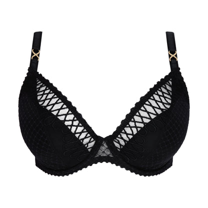 Primadonna JOKKO half padded plunge bra in black