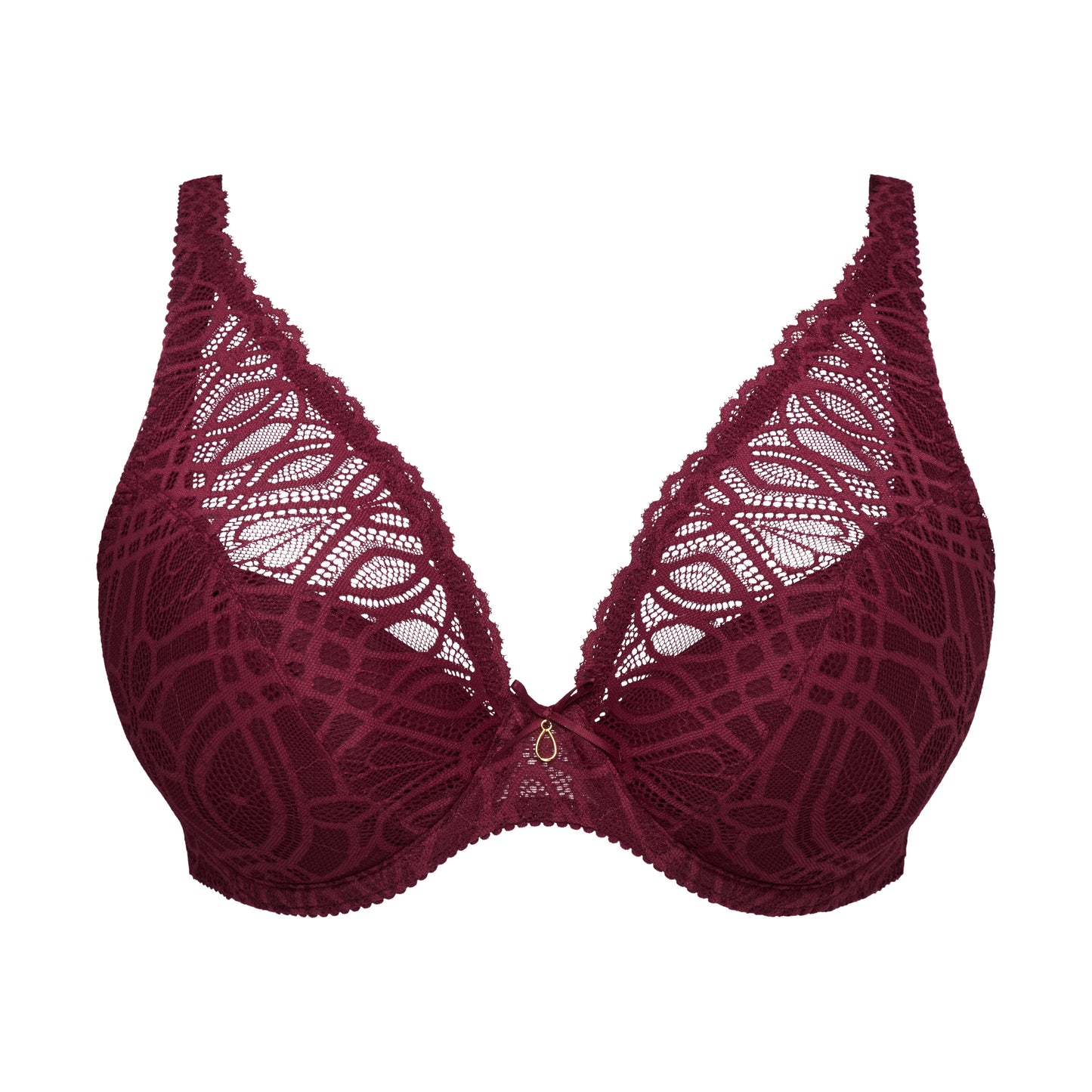Primadonna SALERNO half padded plunge bra in evening red
