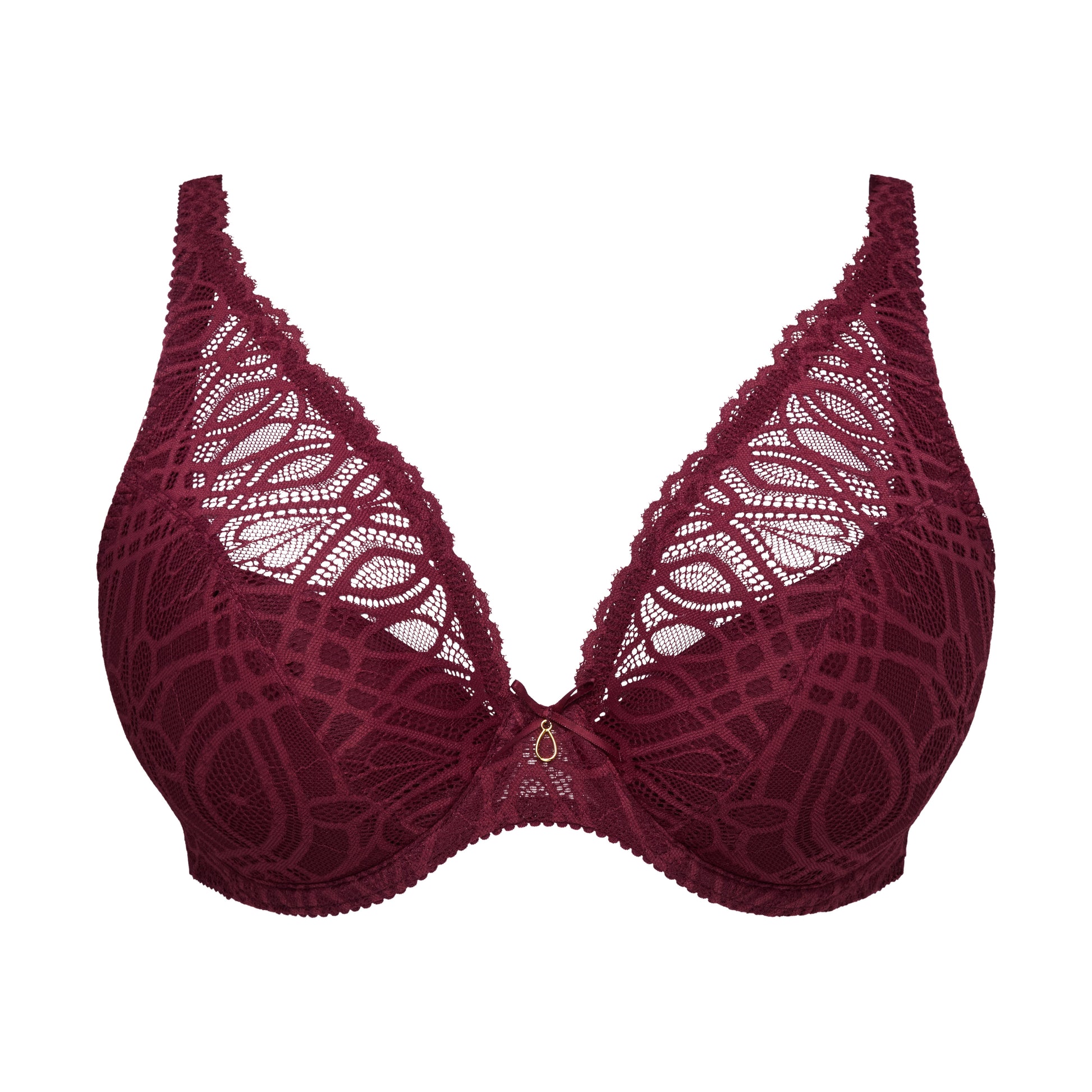 Primadonna SALERNO half padded plunge bra in evening red