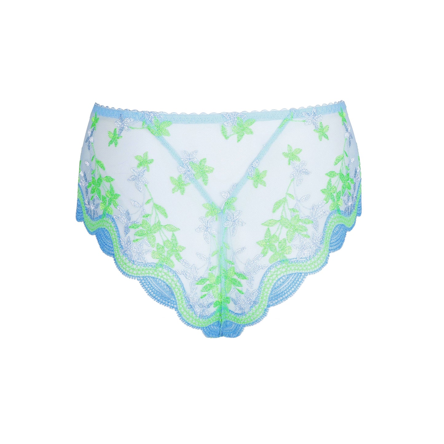 Primadonna CALA LUNA luxury thong in Ice Dream with elegant lace design and vibrant colors.