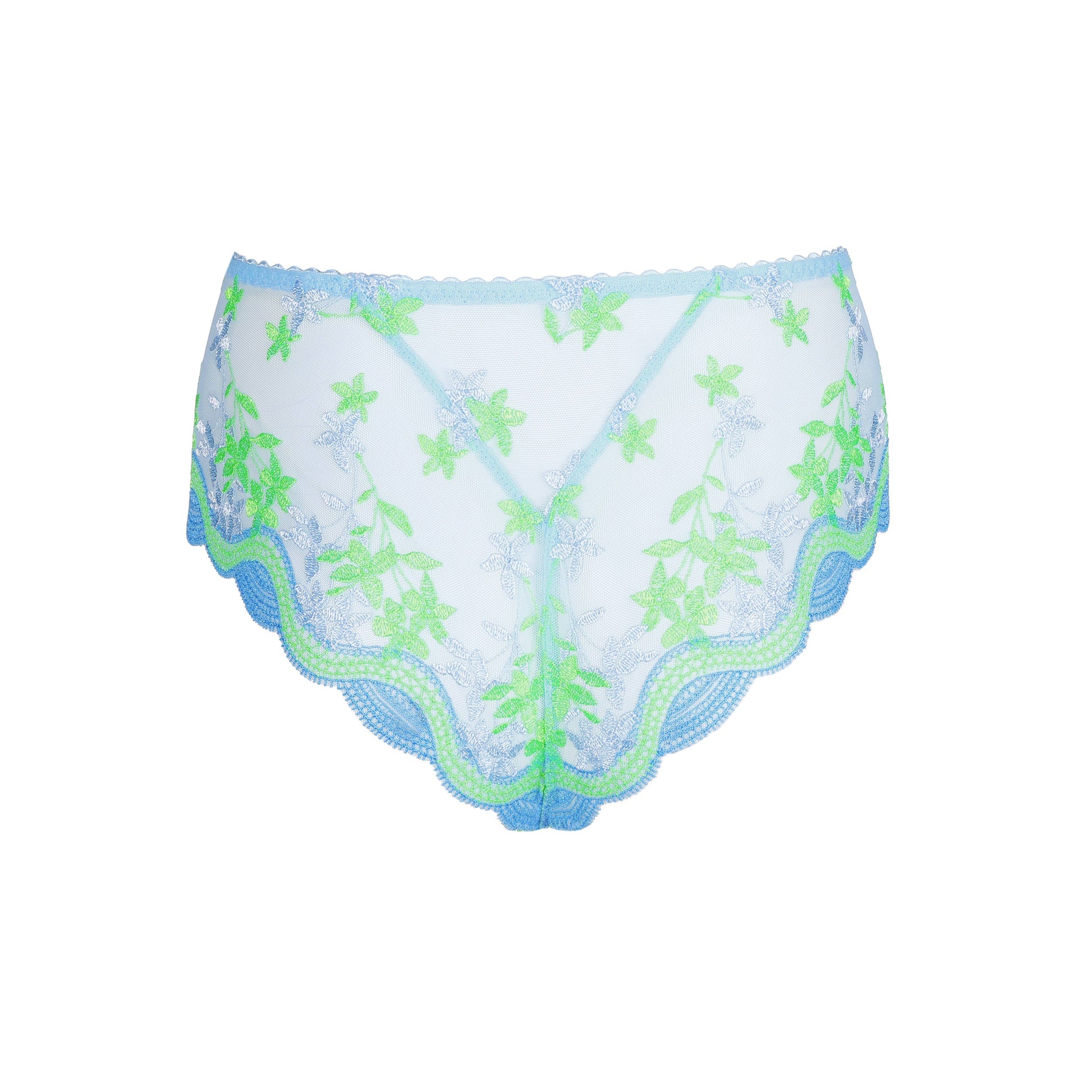 Primadonna CALA LUNA luxury thong in Ice Dream with elegant lace design and vibrant colors.