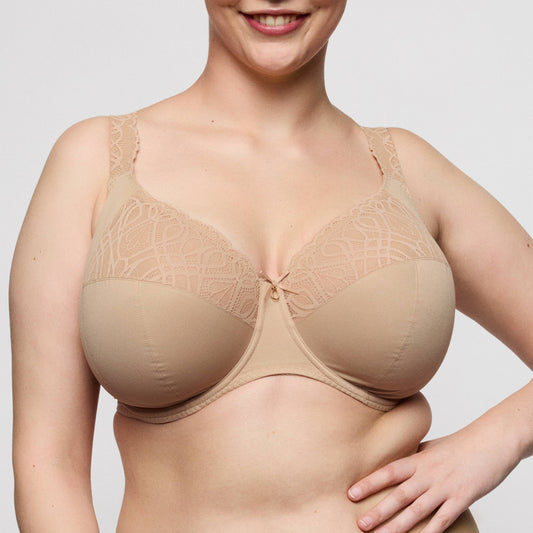 Primadonna SALERNO full cup bra in Candy Ginger I - M displayed on a model, showcasing its support and design.