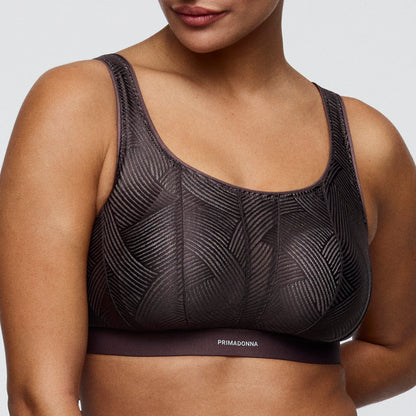 Primadonna Sport THE GAME sports bra wireless in Smokey taupe
