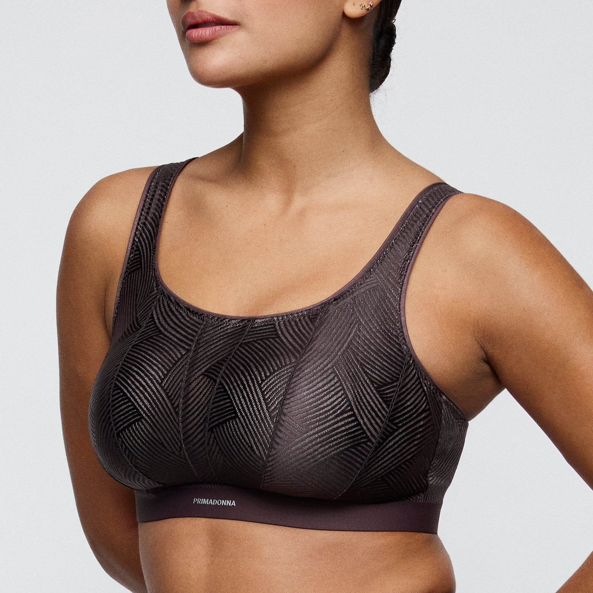 Primadonna Sport THE GAME sports bra wireless in Smokey taupe